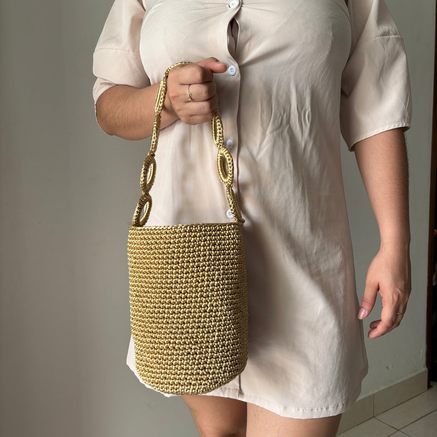 Mochila Ruby dorada
