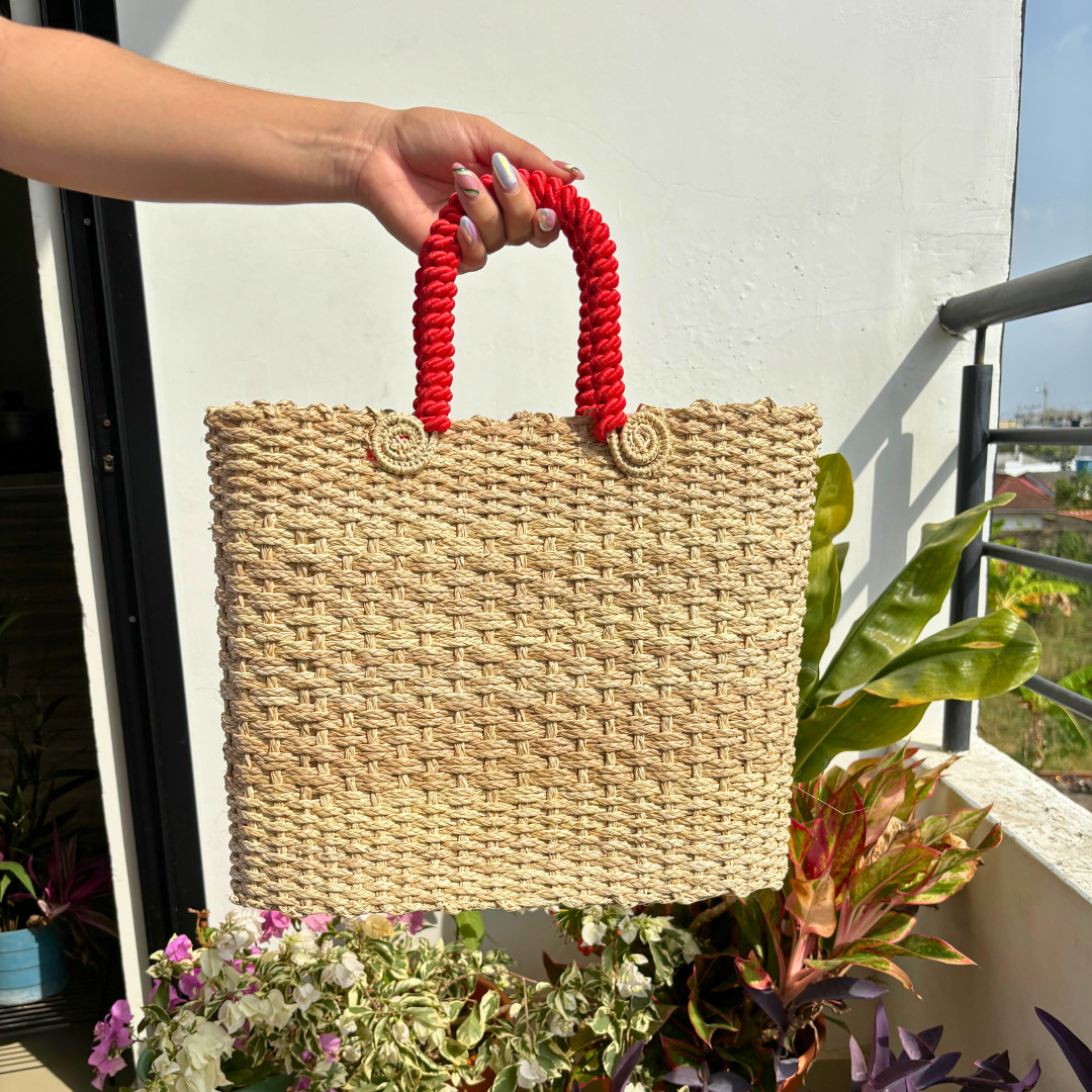 Bolso Canasto Luxury Rojo